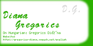 diana gregorics business card